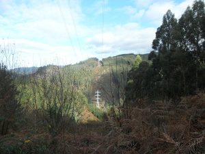 linea aerea de alta tension Ourol 132 kv